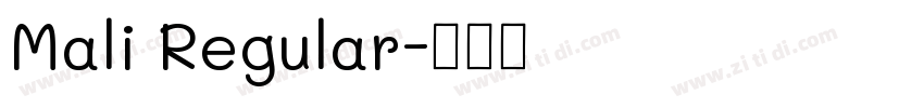 Mali Regular字体转换